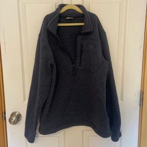 Navy north face pullover